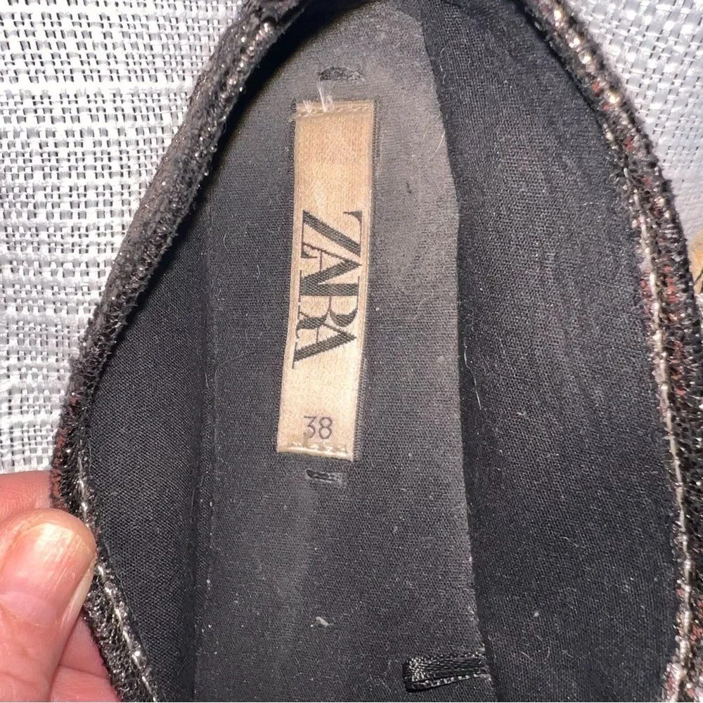 Zara black metallic